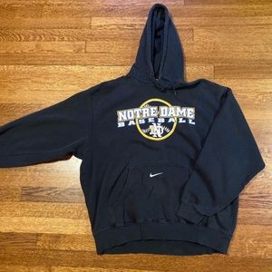 Nike notre dame center swoosh hoodie